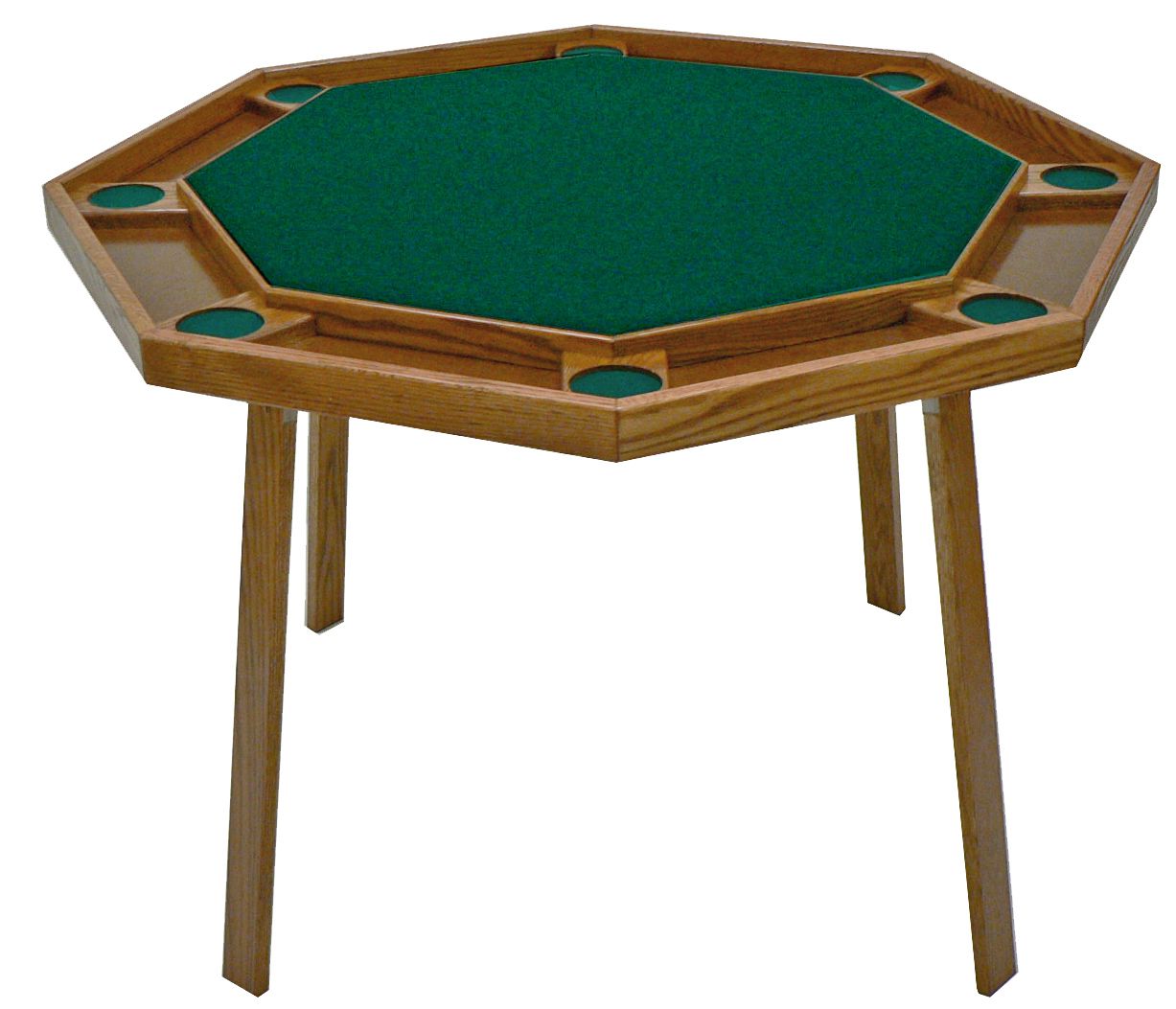8-Player 48" Folding Poker Wood Poker Game Table #9W By Kestell