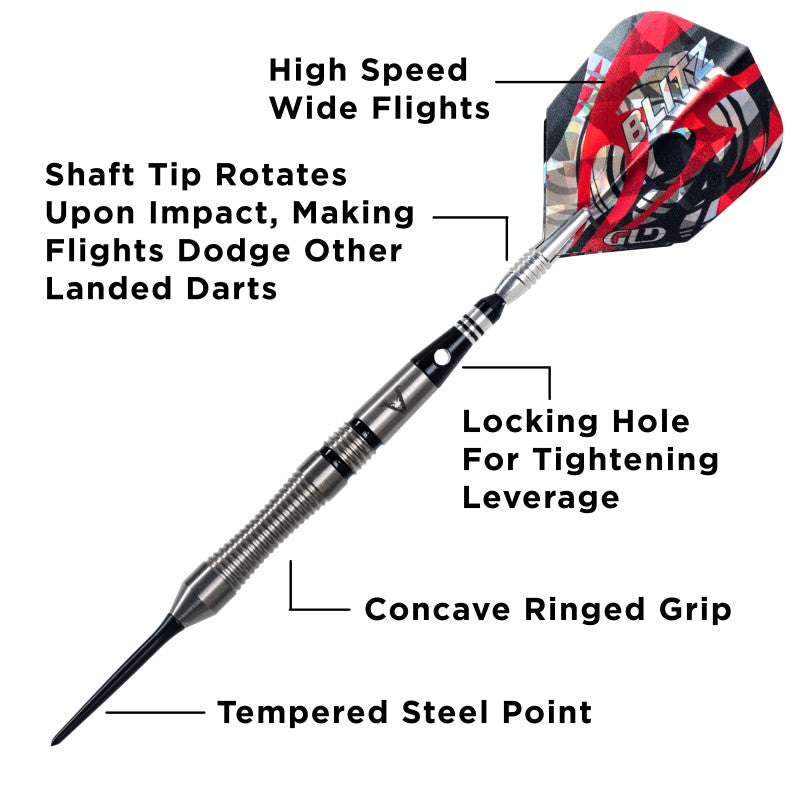 Viper Blitz Darts 95% Tungsten Steel Tip Darts 22 Grams